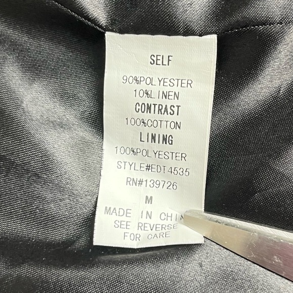 NWT Honey Punch “Tell Me a Story” Vest Black Herringbone Size Medium - Picture 10 of 13